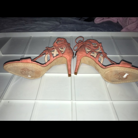 Vince Camuto Pink Open-Toe Stilettos - Picture 4 of 4